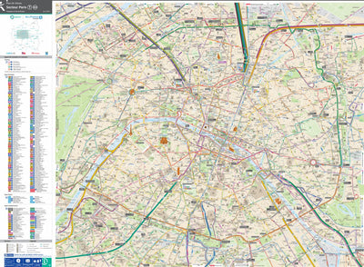 Lokalen Kartographie Paris Bus Map bundle exclusive