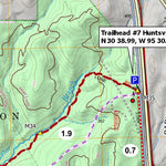 Lone Star Hiking Trail Club LSHT Map 04 Huntsville digital map