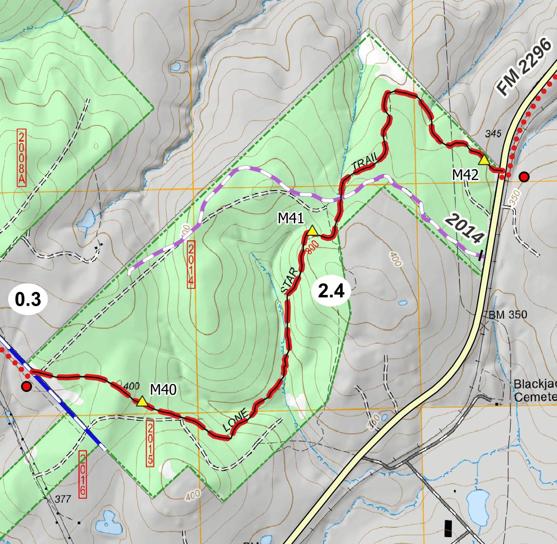 Lsht Map LSHT Map 05 Phelps by Lone Star Hiking Trail Club | Avenza Maps