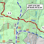 Lone Star Hiking Trail Club LSHT Map 06 Four Notch digital map