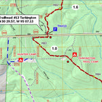 Lone Star Hiking Trail Club LSHT Map 10 Tarkington digital map