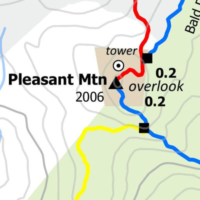 Loon Echo Land Trust Pleasant Mountain Preserve digital map