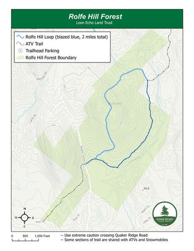 Rolfe Hill Forest Trail Map Preview 1