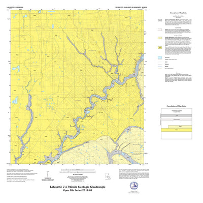 Louisiana Geological Survey (LSU) Lafayette, La 24k Surface Geology digital map