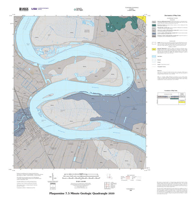 Louisiana Geological Survey (LSU) Plaquemine Surface Geology digital map