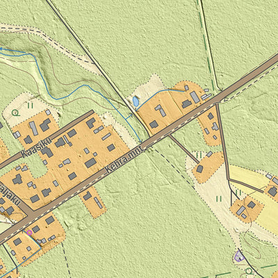 Maa-amet Ahisilla küla, Kose vald digital map