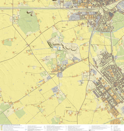 Maa-amet Ahtme linnaosa, Kohtla-Järve linn digital map