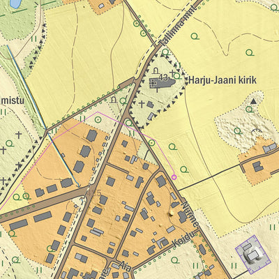 Maa-amet Aruaru küla, Jõelähtme vald digital map
