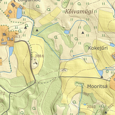 Maa-amet Augli küla, Rõuge vald digital map