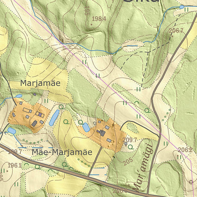 Maa-amet Augli küla, Rõuge vald digital map
