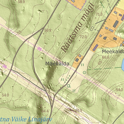 Maa-amet Edivere küla, Alutaguse vald digital map