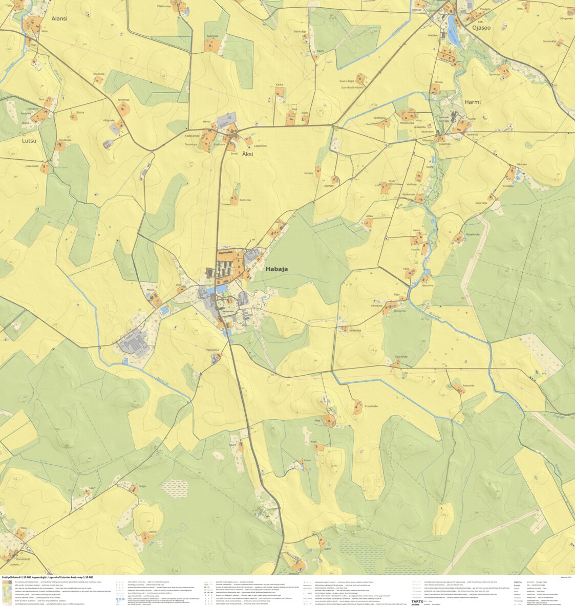 Habaja alevik, Kose vald Map by Maa-amet | Avenza Maps