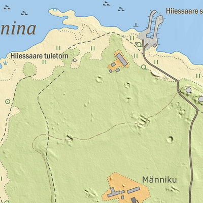 Maa-amet Hiiessaare küla, Hiiumaa vald (1) digital map