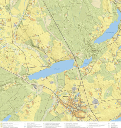 Maa-amet Jõksi küla, Kanepi vald digital map