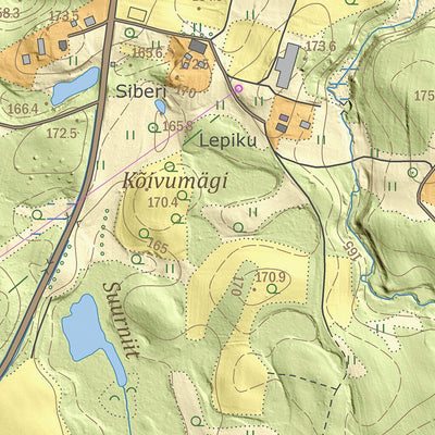 Maa-amet Kaagvere küla, Kanepi vald digital map