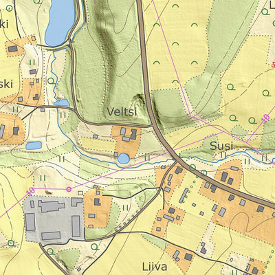 Maa-amet Kärgula küla, Võru vald digital map