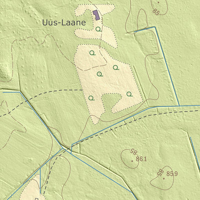 Maa-amet Karjatnurme küla, Tõrva vald (1) digital map