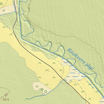Maa-amet Kaukvere küla, Vinni vald digital map