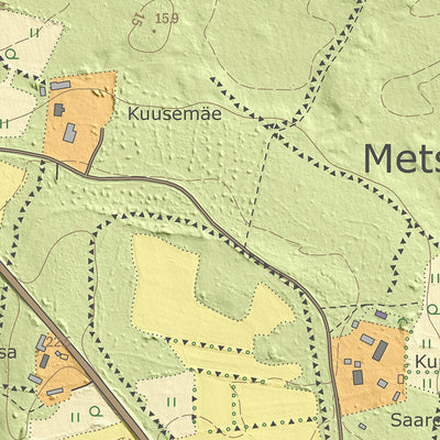 Maa-amet Koikla küla, Saaremaa vald digital map