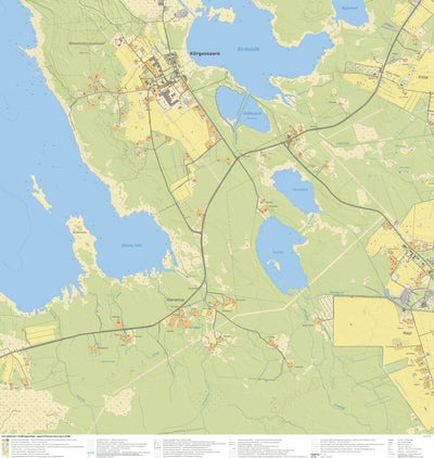 Maa-amet Kõrgessaare alevik, Hiiumaa vald (1) digital map