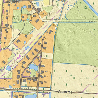 Maa-amet Külitse alevik, Kambja vald digital map