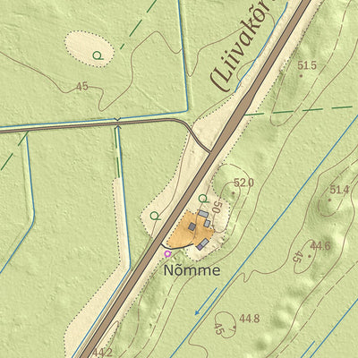 Maa-amet Kuru küla, Alutaguse vald digital map