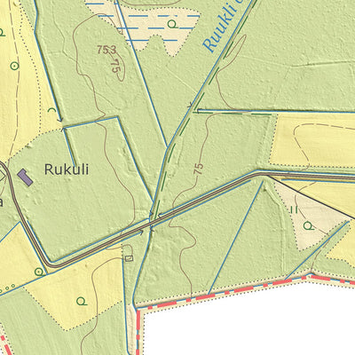 Maa-amet Laatre küla, Mulgi vald (1) digital map