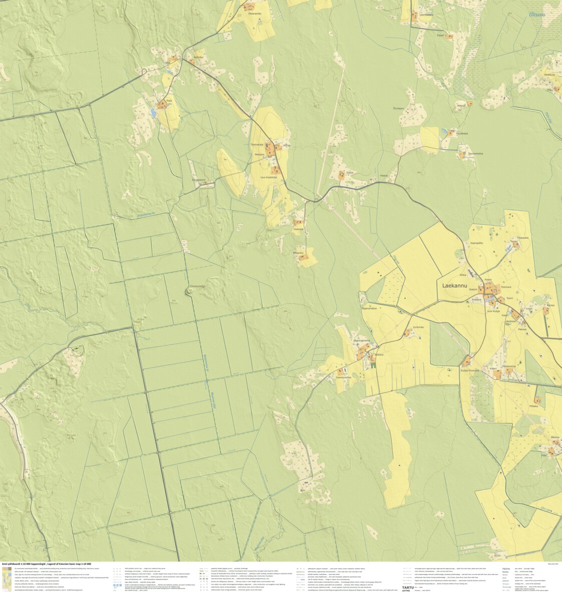 Laekannu küla, Mustvee vald Map by Maa-amet | Avenza Maps