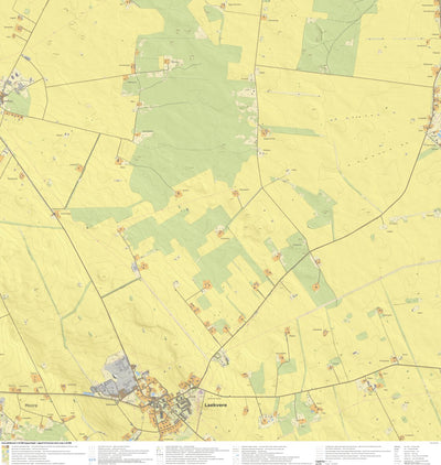 Maa-amet Laekvere alevik, Vinni vald digital map