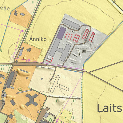Maa-amet Laitse küla, Saue vald digital map
