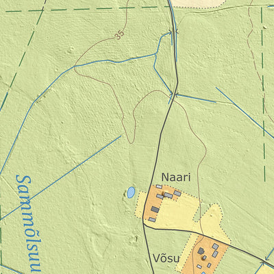 Maa-amet Laossina küla, Setomaa vald digital map
