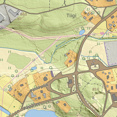 Maa-amet Lasva küla, Võru vald digital map