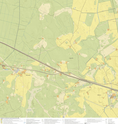 Maa-amet Liiguste küla, Haljala vald digital map