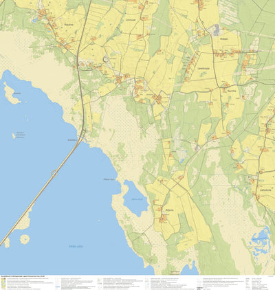 Maa-amet Linnuse küla, Muhu vald digital map