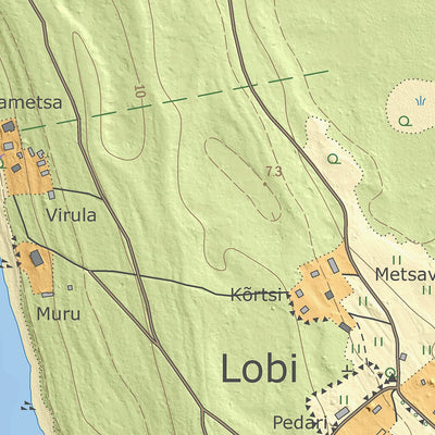 Maa-amet Lobi küla, Haljala vald digital map
