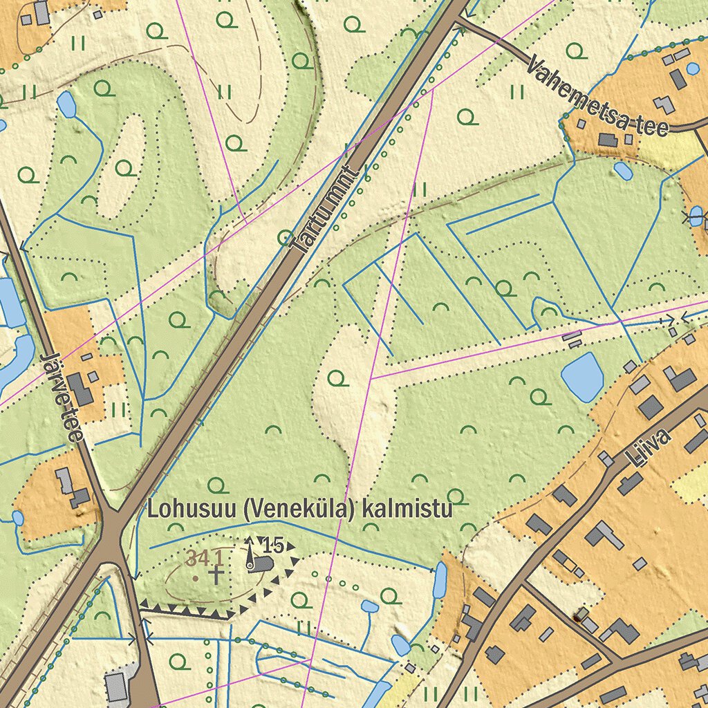 Lohusuu alevik, Mustvee vald Map by Maa-amet | Avenza Maps