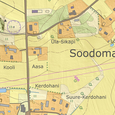 Maa-amet Magari küla, Kanepi vald digital map