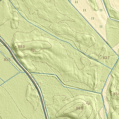 Maa-amet Männikvälja küla, Vinni vald digital map
