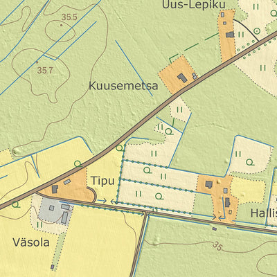 Maa-amet Metsküla, Rapla vald digital map