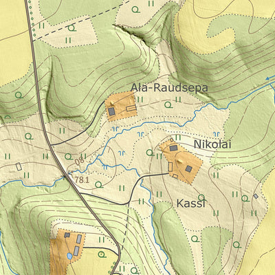 Maa-amet Metstaga küla, Rõuge vald digital map