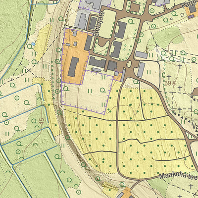 Maa-amet Ojaküla, Viru-Nigula vald digital map