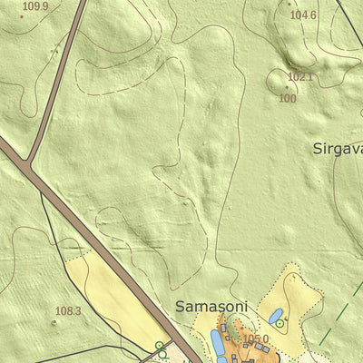 Maa-amet Otsa küla, Võru vald digital map