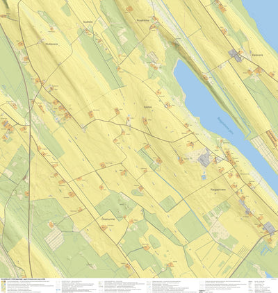 Maa-amet Õvanurme küla, Tartu vald digital map