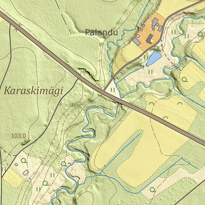 Maa-amet Pähni küla, Rõuge vald digital map