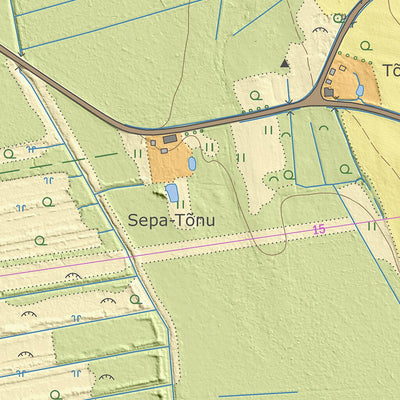 Maa-amet Pataste küla, Tartu vald digital map