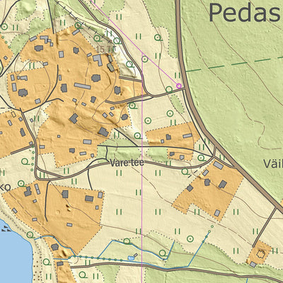 Maa-amet Pedaspea küla, Kuusalu vald digital map