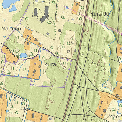 Maa-amet Penu küla, Häädemeeste vald digital map