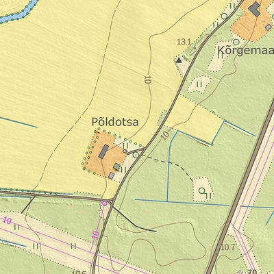 Maa-amet Putkaste küla, Lääne-Nigula vald digital map
