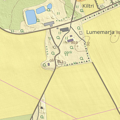 Maa-amet Rägavere küla, Tapa vald digital map
