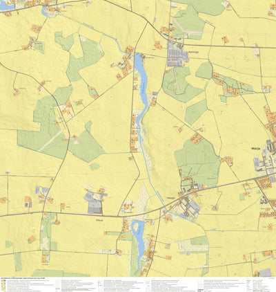 Maa-amet Rahinge küla, Tartu linn digital map